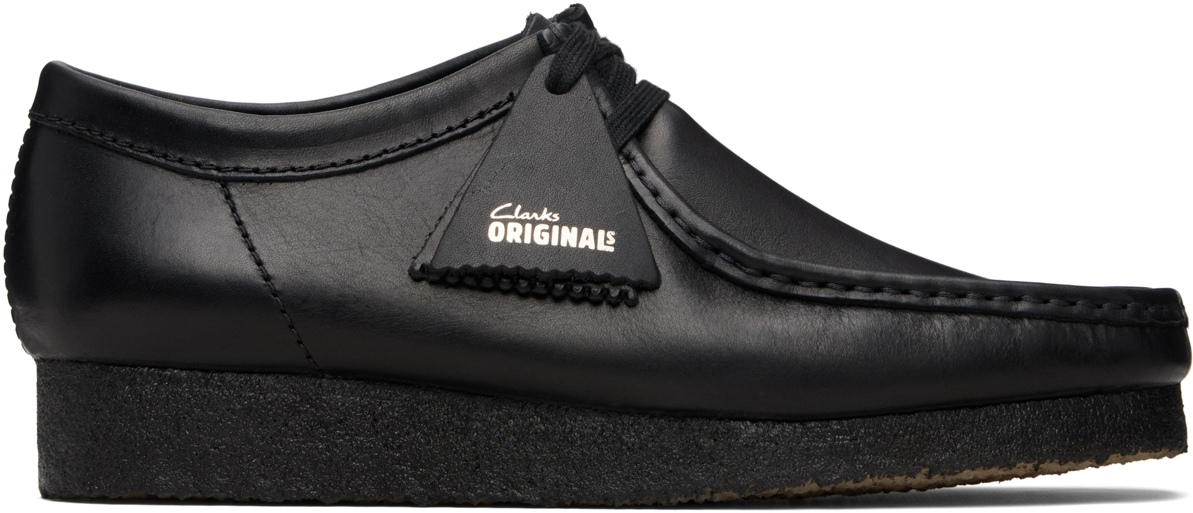 Black Wallabee Derbys by CLARKS ORIGINALS