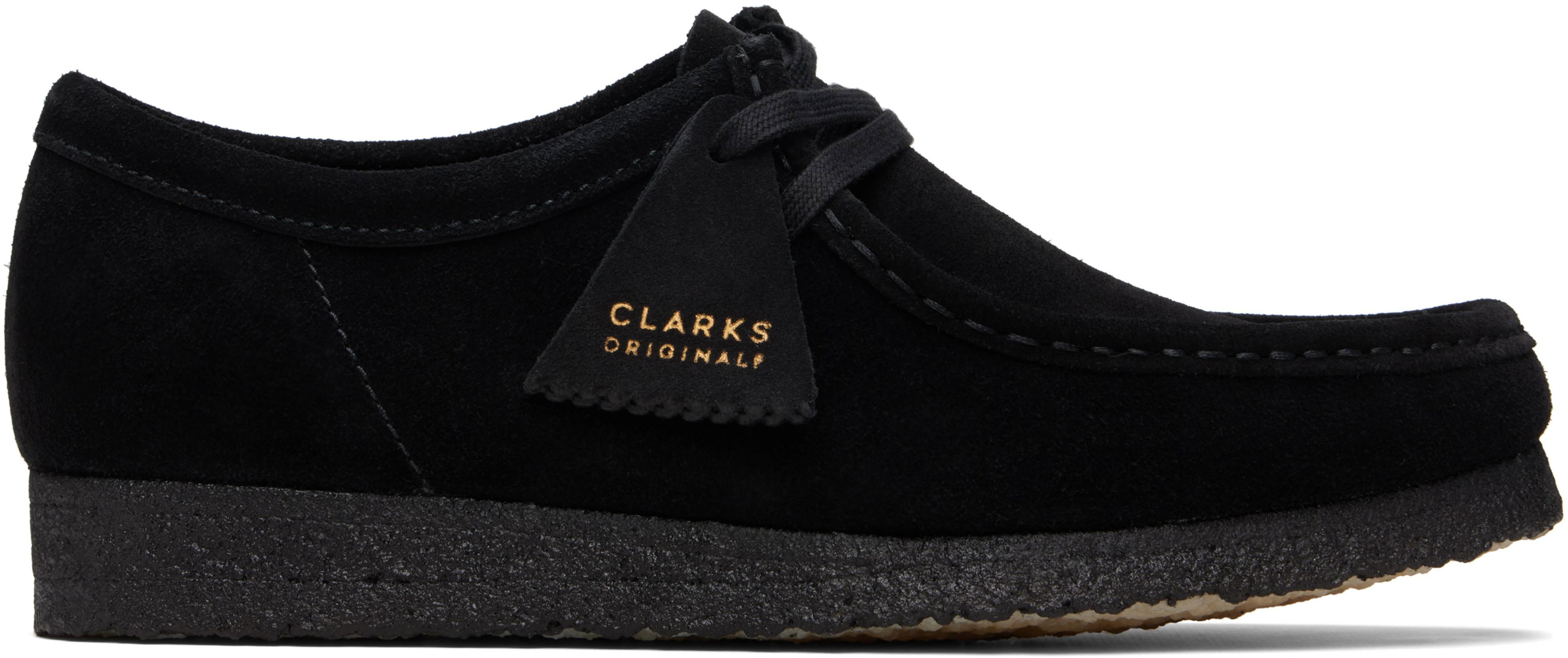 Black Wallabee Derbys by CLARKS ORIGINALS