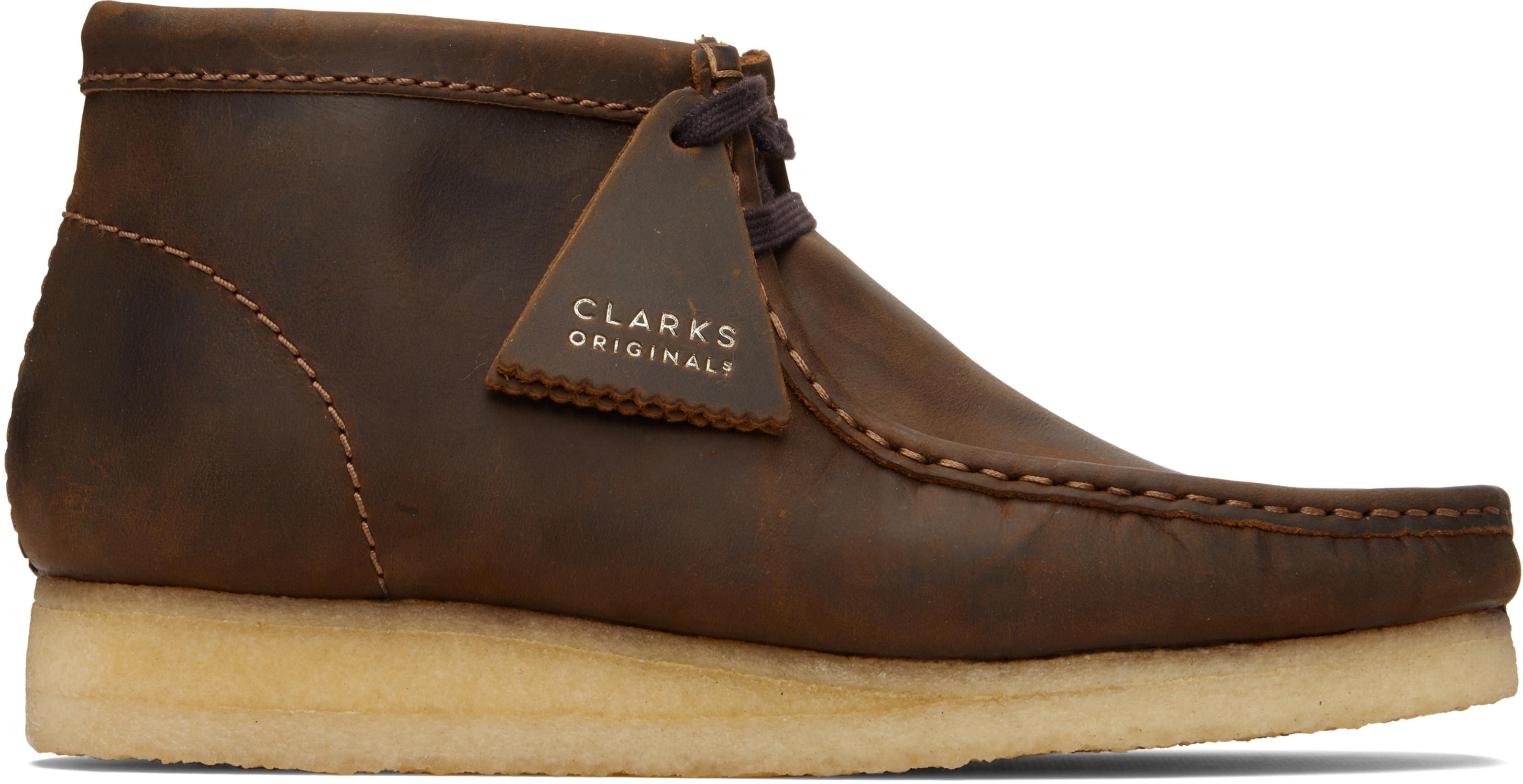 Brown Wallabee Desert Boots by CLARKS ORIGINALS