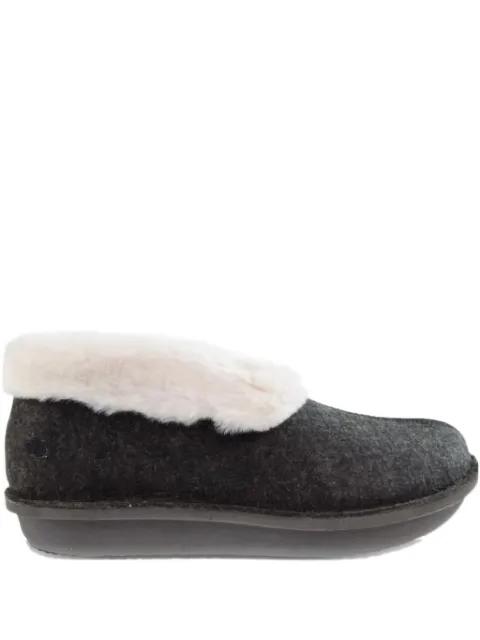 Step Flowllow faux-fur trim slippers by CLARKS ORIGINALS
