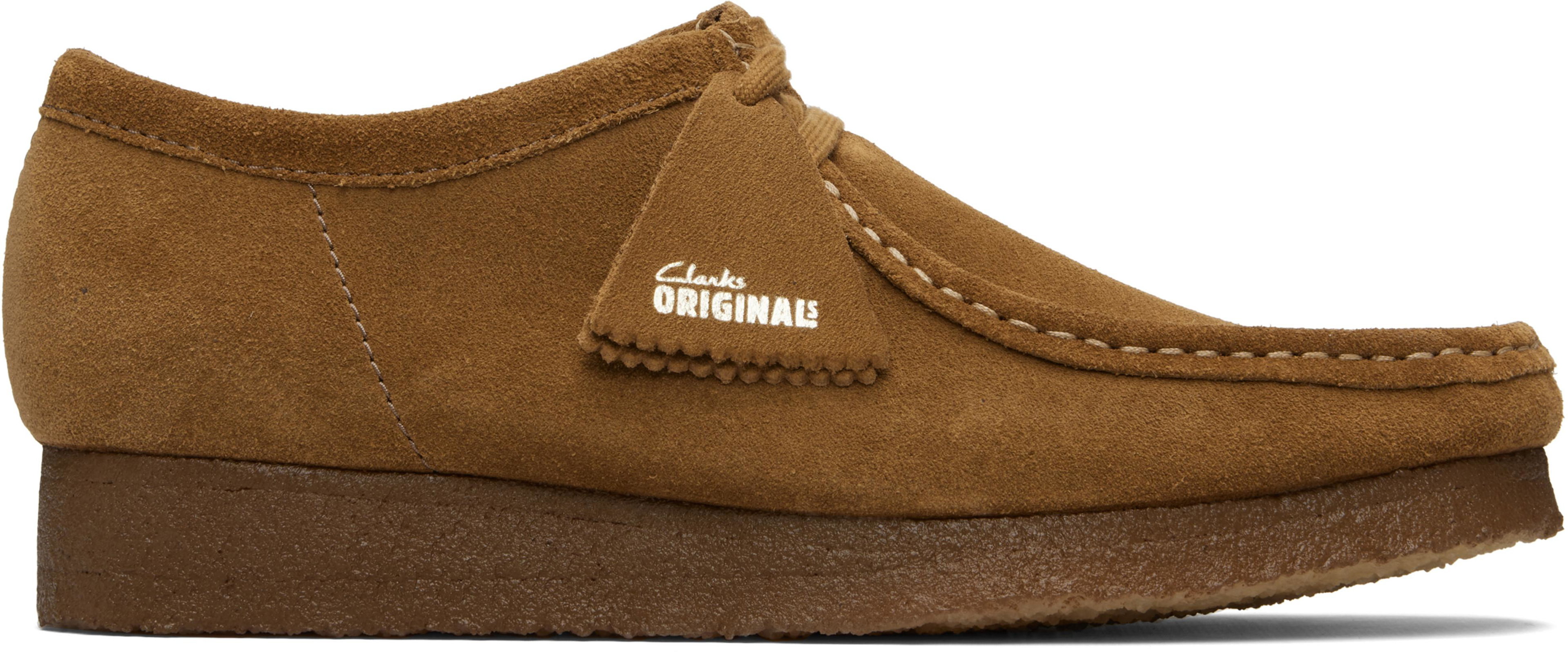 Tan Wallabee Derbys by CLARKS ORIGINALS
