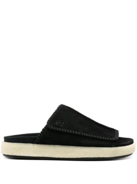 Overleigh suede slides by CLARKS