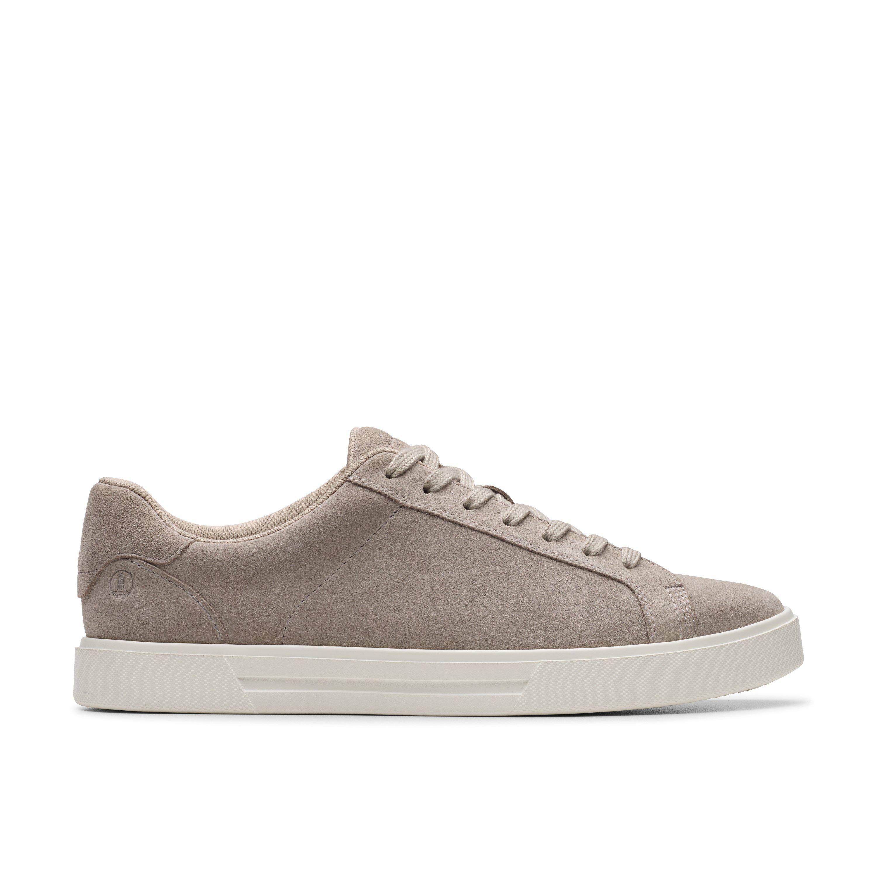 Romsey Lace Grey Suede Trainers by CLARKS