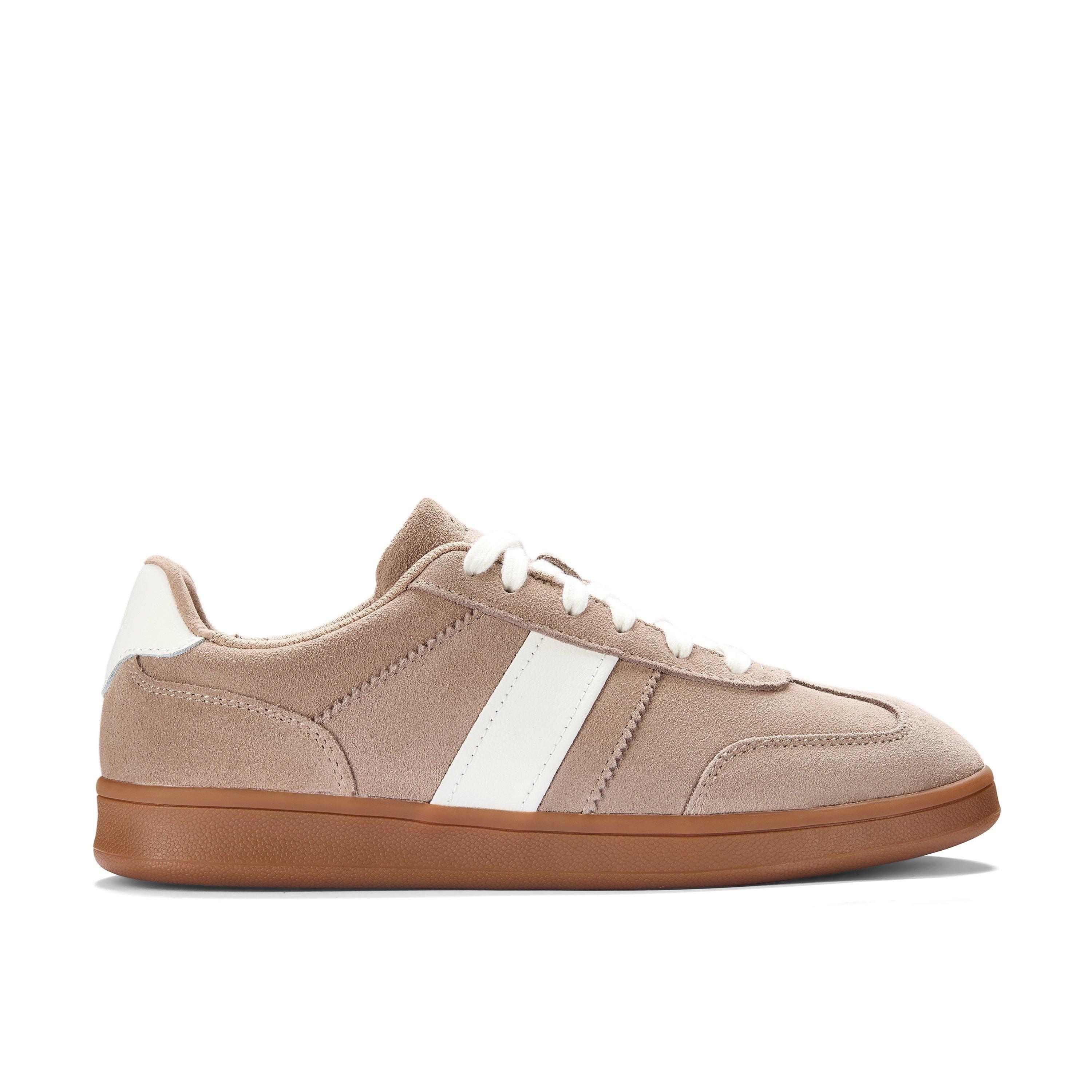 Seco Speed Light Brown Suede Trainers by CLARKS