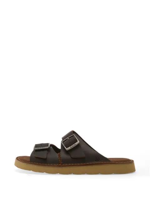 Solsbury buckle-fastening leather sandals by CLARKS