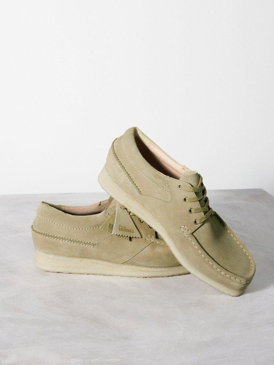 Wallabee suede boat shoes by CLARKS