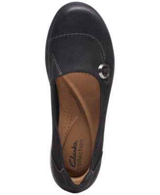 Women's Carleigh Lulin Round-Toe Slip-On Shoes by CLARKS