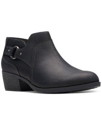 Women's Charleton Grace Buckled Ankle Booties by CLARKS