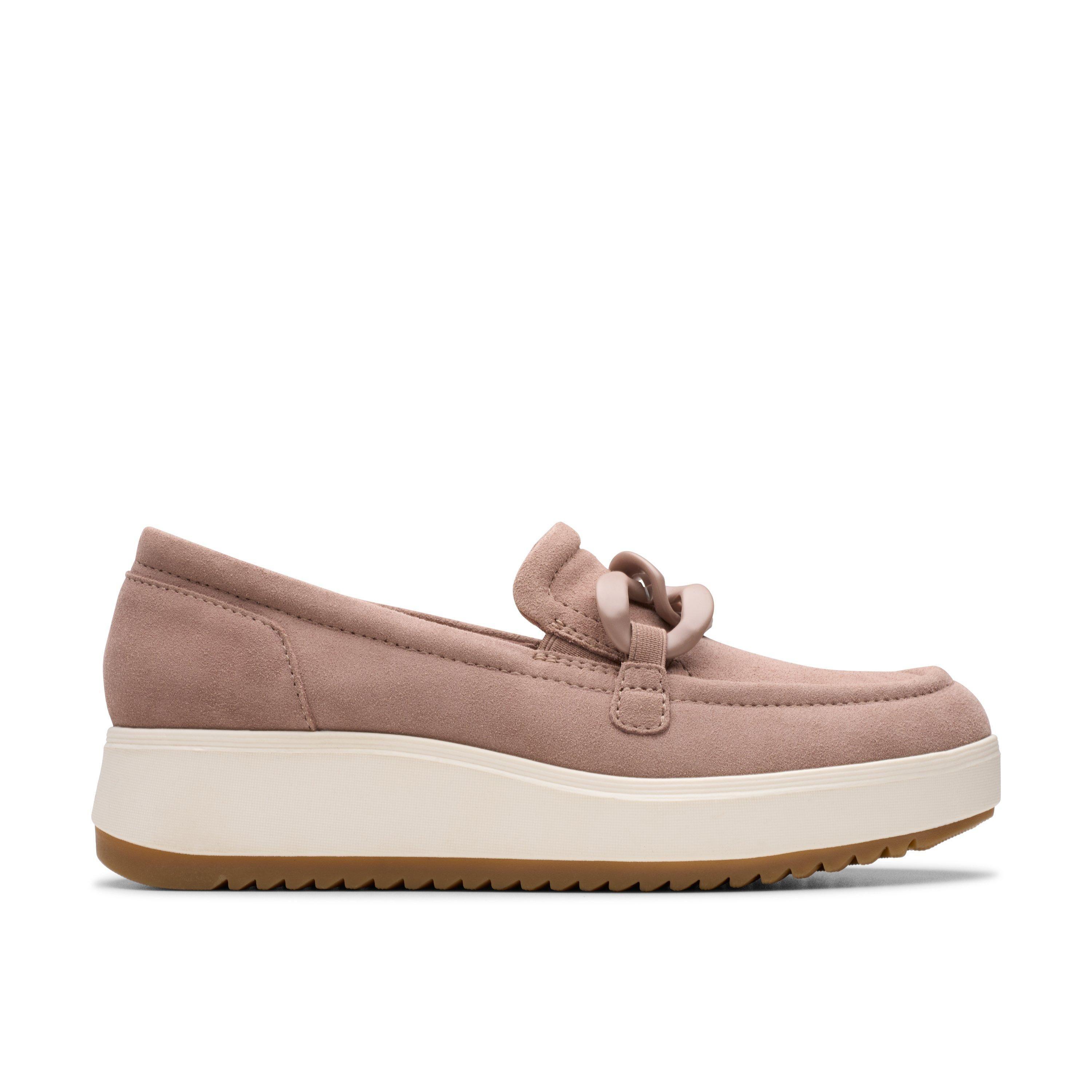 Zylah May Mauve Suede Loafers by CLARKS