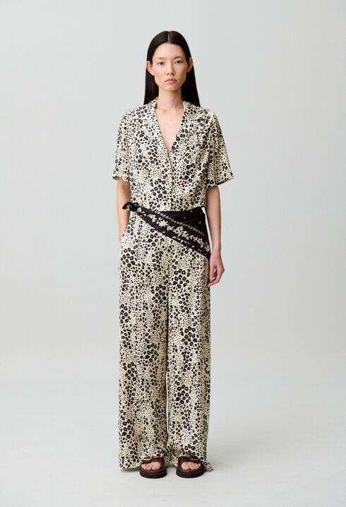 Animal print satin shirt by CLAUDIE PIERLOT