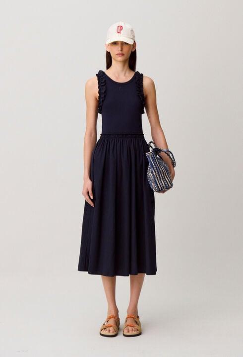 Bi-material cotton dress by CLAUDIE PIERLOT