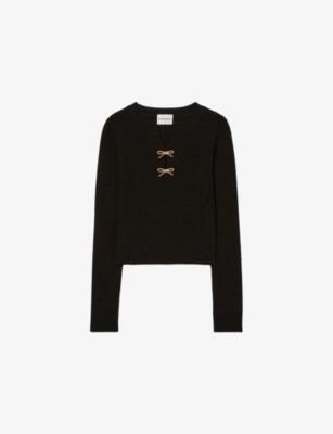 Bow Slim-Fit Stretch-Knit Jumper by CLAUDIE PIERLOT