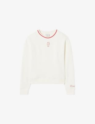 Brand-Embroidered Relaxed-Fit Cotton-Jersey Sweatshirt by CLAUDIE PIERLOT