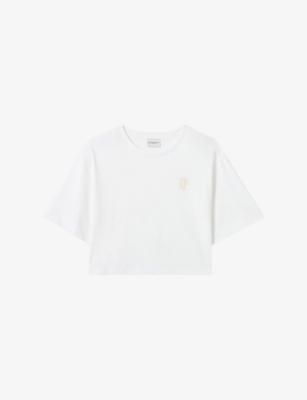 Brand-Embroidered Short-Sleeved Cotton-Jersey T-Shirt by CLAUDIE PIERLOT