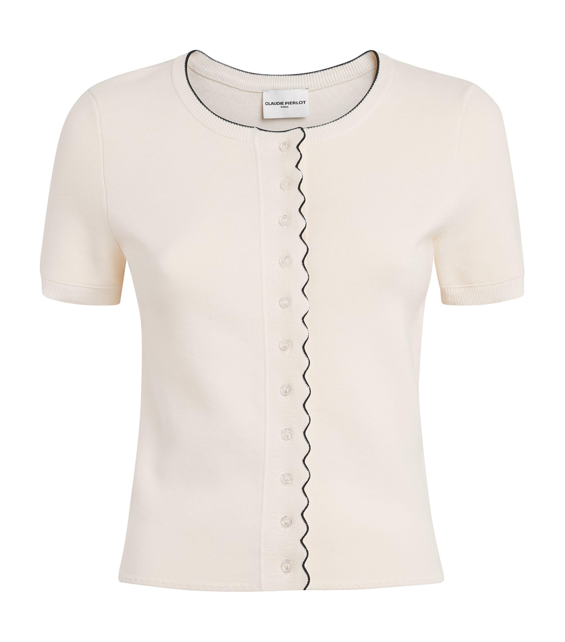 Claudie Pierlot Contrast-Knit Cardigan by CLAUDIE PIERLOT