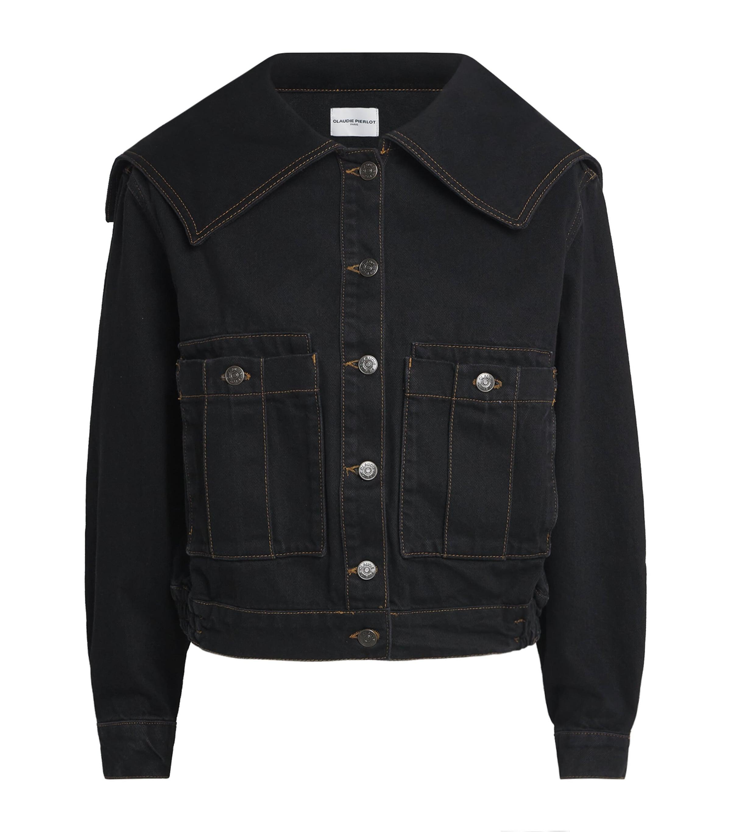 Claudie Pierlot Contrast-Stitch Denim Jacket by CLAUDIE PIERLOT