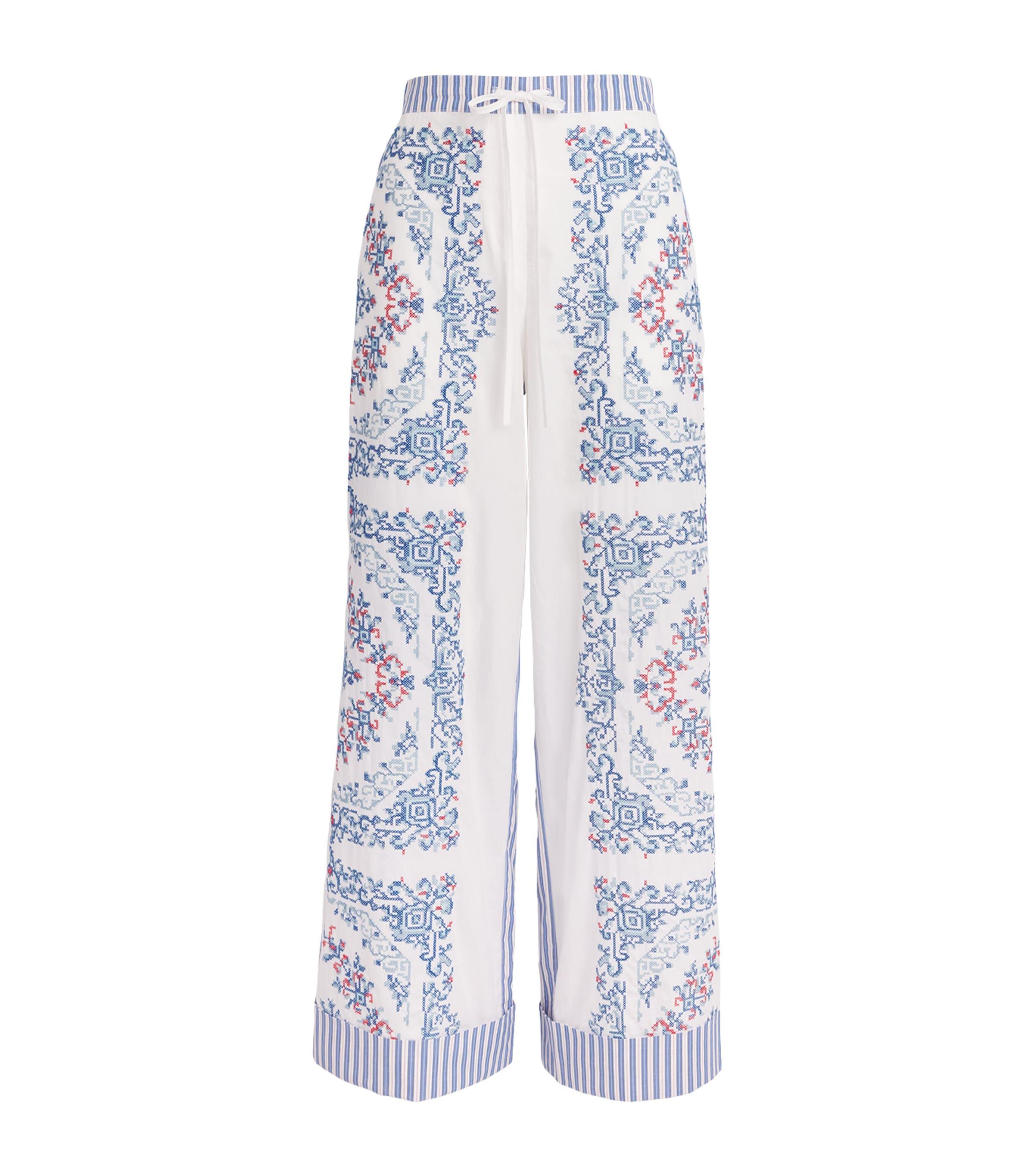 Claudie Pierlot Cotton Embroidered Trousers by CLAUDIE PIERLOT