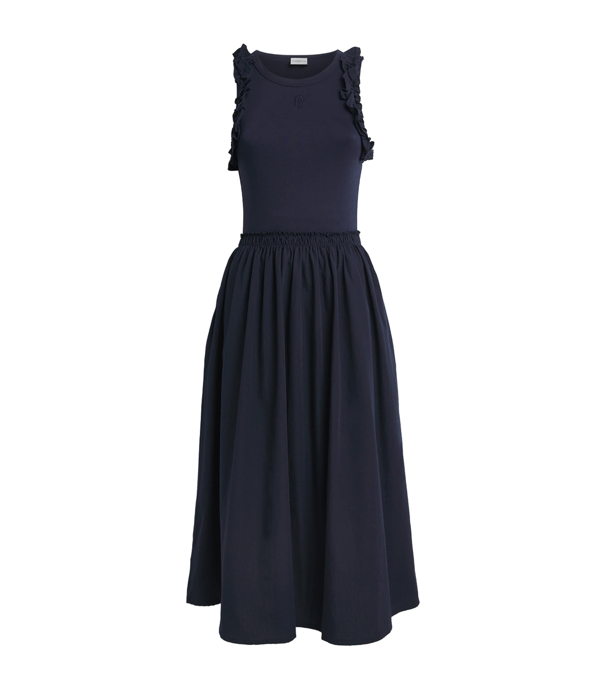 Claudie Pierlot Cotton Ruffled Midi Dress by CLAUDIE PIERLOT