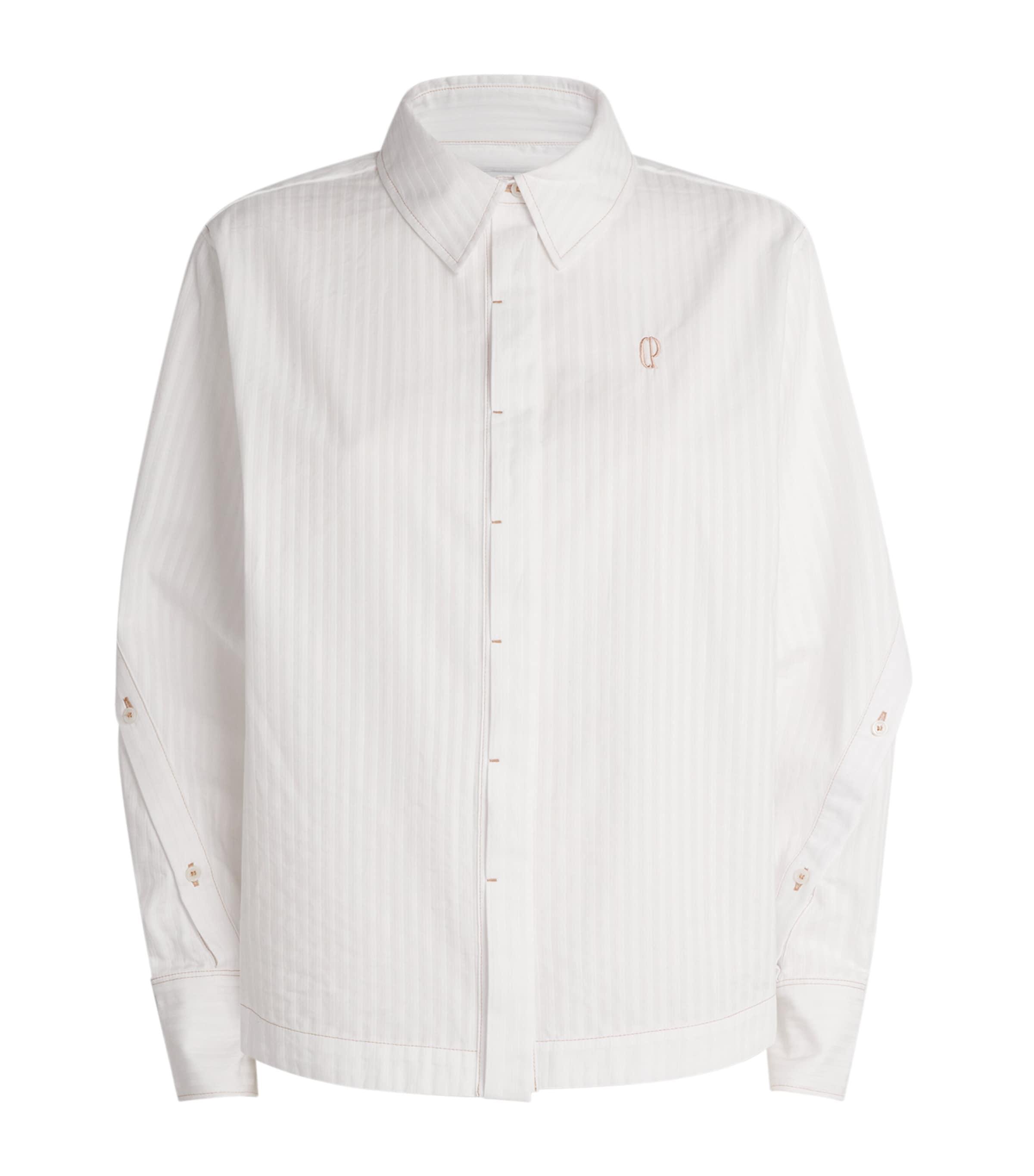 Claudie Pierlot Cotton Stripe Logo Shirt by CLAUDIE PIERLOT