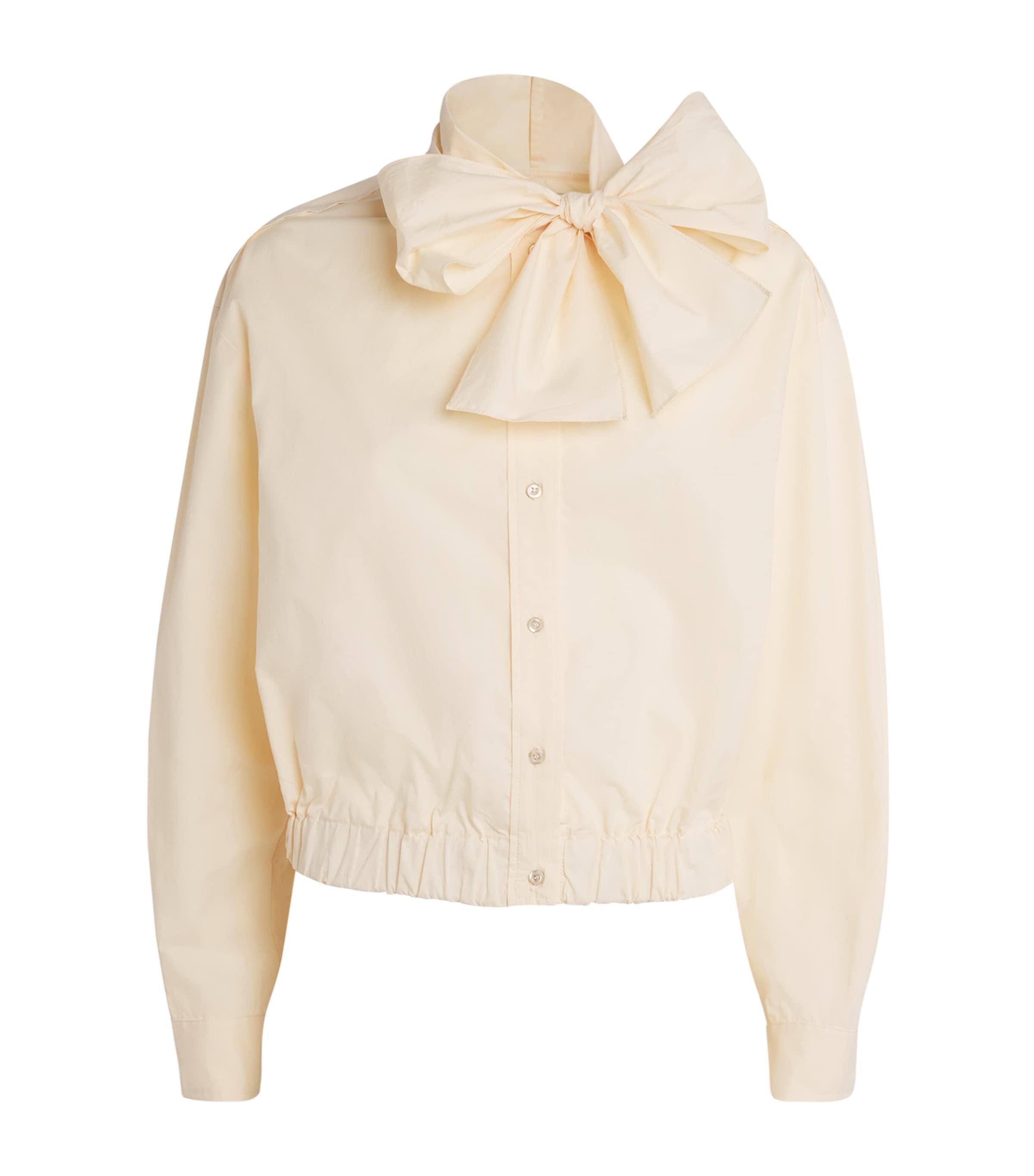 Claudie Pierlot Cotton Tie-Detail Blouse by CLAUDIE PIERLOT