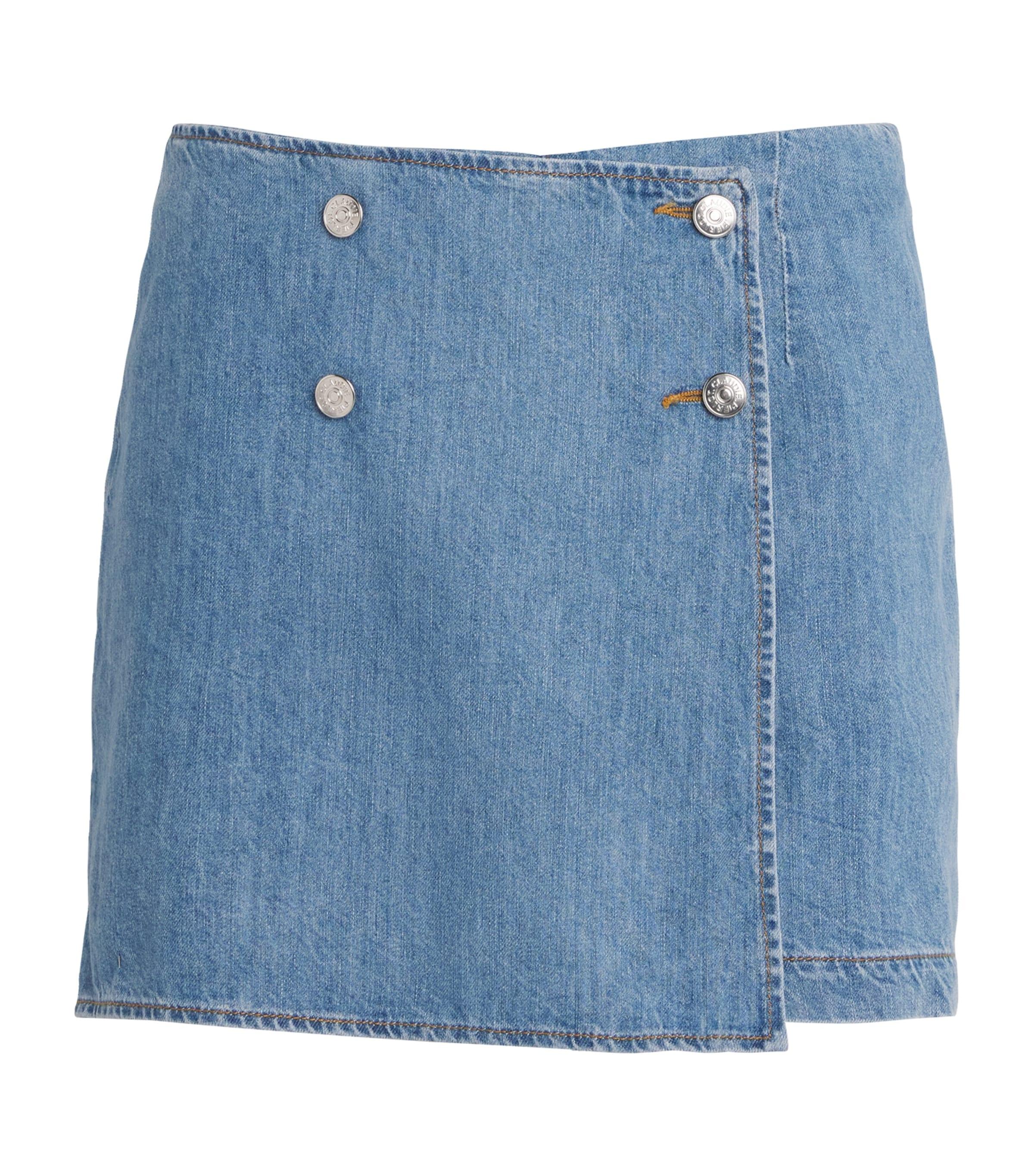 Claudie Pierlot Denim Mini Skort by CLAUDIE PIERLOT