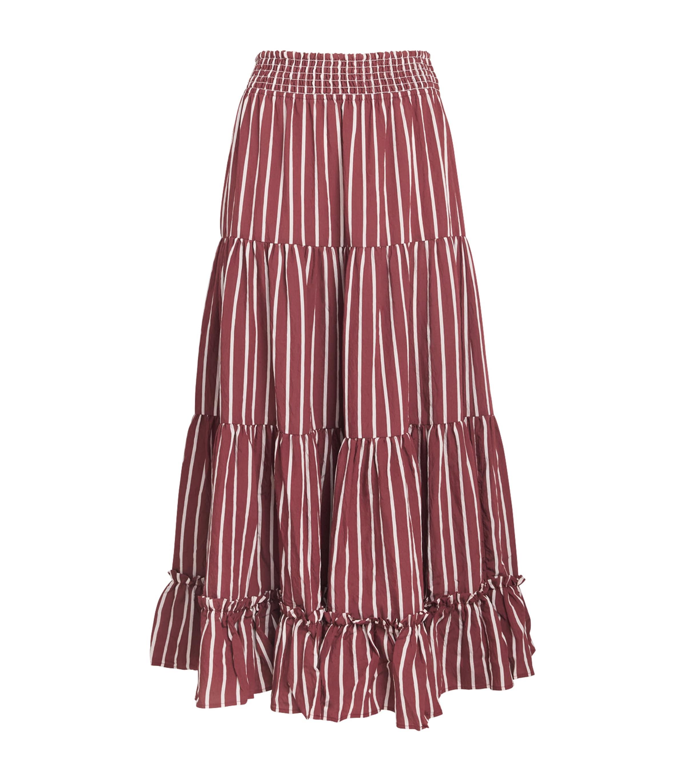 Claudie Pierlot Stripe Midi Skirt by CLAUDIE PIERLOT