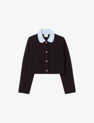 Collared Button-Down Knitted Cardigan by CLAUDIE PIERLOT