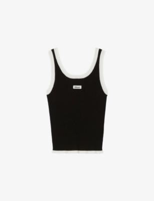 Contrast-Trim Ribbed Knitted Top by CLAUDIE PIERLOT