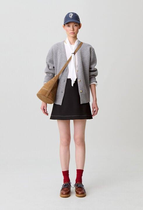 Contrast stitch straight skirt by CLAUDIE PIERLOT