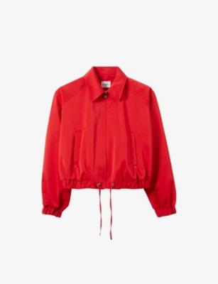 Cropped Side-Pocket Satin Jacket by CLAUDIE PIERLOT