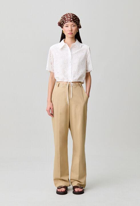 Cropped lace shirt by CLAUDIE PIERLOT