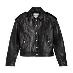 Cropped leather jacket by CLAUDIE PIERLOT