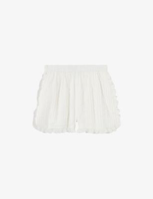 Elasticated-Waist Lace-Trim Cotton-Blend Shorts by CLAUDIE PIERLOT