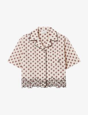 Embroidered Floral-Print Cotton Shirt by CLAUDIE PIERLOT