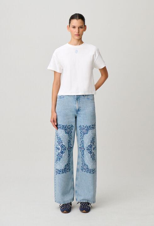 Embroidered cotton T-shirt by CLAUDIE PIERLOT