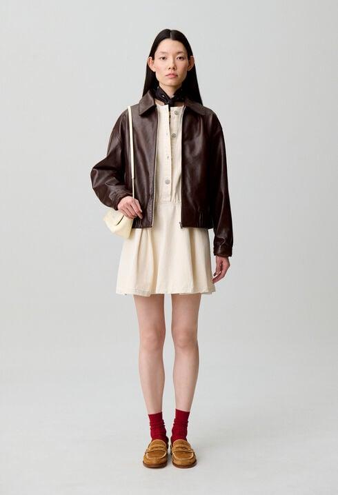 Flared light denim dress by CLAUDIE PIERLOT