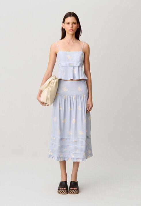 Floral midi skirt by CLAUDIE PIERLOT