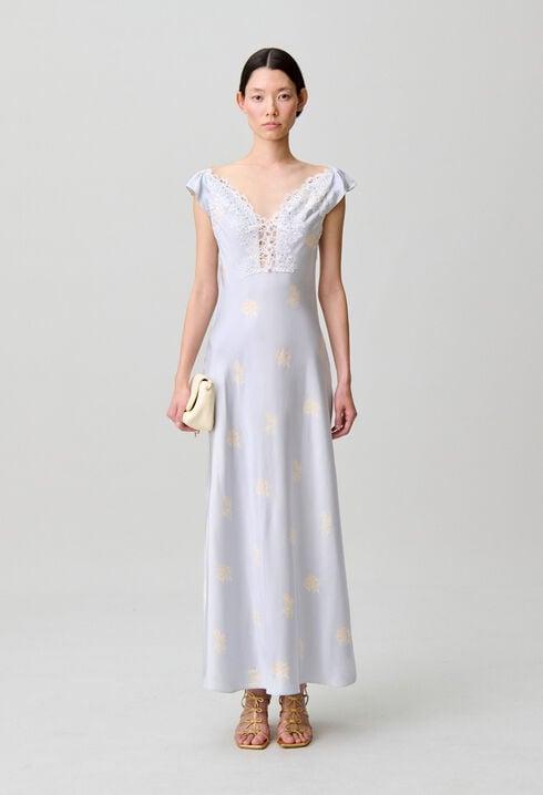 Floral satin dress by CLAUDIE PIERLOT
