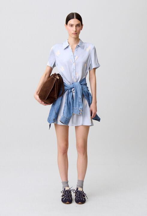 Floral satin dress by CLAUDIE PIERLOT