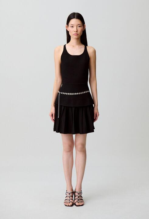 Knit dress with criss-cross straps by CLAUDIE PIERLOT