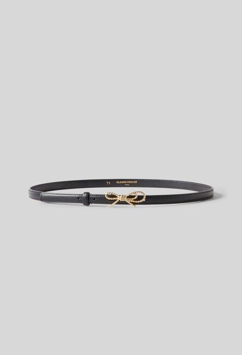 Leather bow belt by CLAUDIE PIERLOT