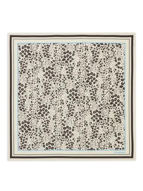 Leopard Print Border Scarf by CLAUDIE PIERLOT