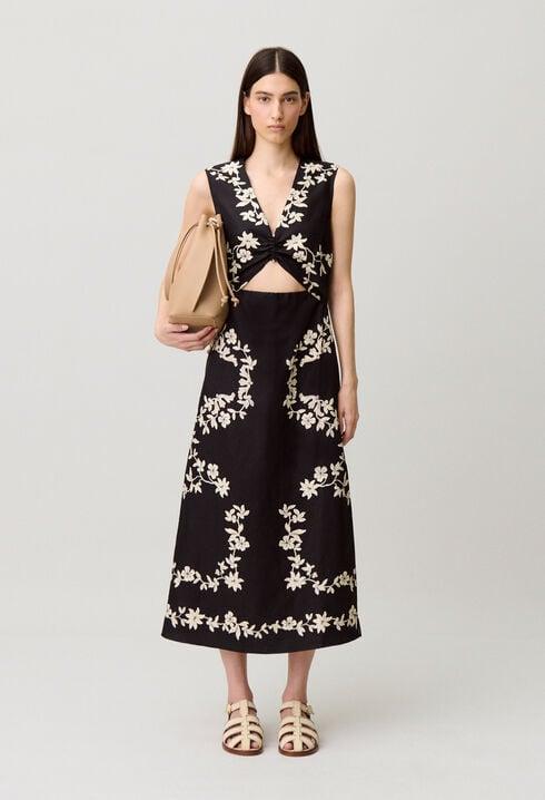 Mid-length floral print dress by CLAUDIE PIERLOT
