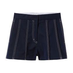 Pleated contrast shorts by CLAUDIE PIERLOT