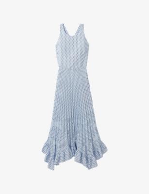 Polka-Dot Sleeveless Woven Midi Dress by CLAUDIE PIERLOT
