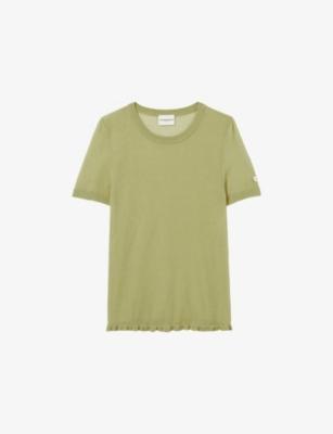 Ruffle-Hem Semi-Sheer Knitted Top by CLAUDIE PIERLOT