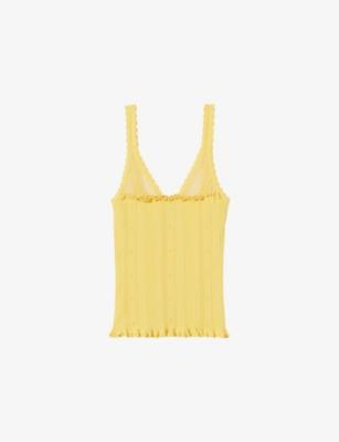 Ruffled Sleeveless Knitted Top by CLAUDIE PIERLOT