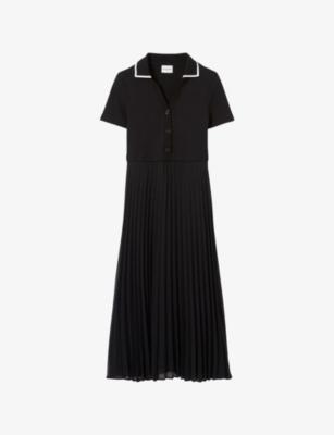 Short-Sleeved Cotton and Woven Midi Dress by CLAUDIE PIERLOT