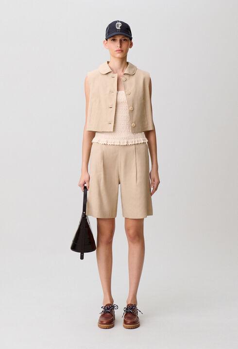 Short tailored linen jacket by CLAUDIE PIERLOT