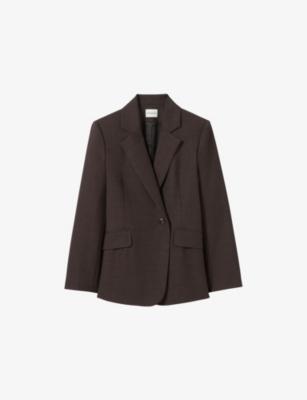 Single-Breasted Side-Pocket Wool-Blend Blazer by CLAUDIE PIERLOT